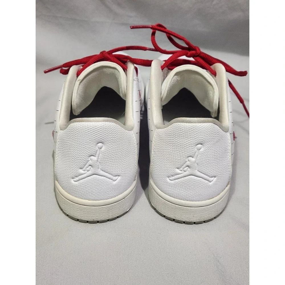 Nike Air Jordan Illusion Low White Red Checkered Sneakers 10 Mens 705146-104‎